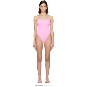 Hunza G Pamela Bathing Suit, Pink (One Size)